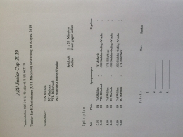 Turnierplan U11 Mädchen