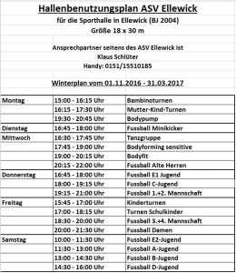 Winterhallenplan 2016/2017
